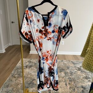 DKNY White Floral Dress; Size 1X